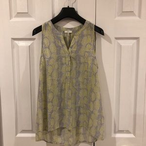 Josie Snakeskin Print Top